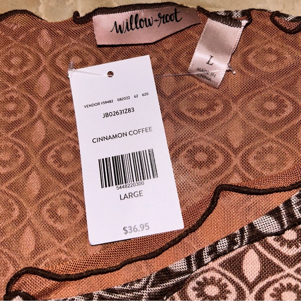 Nwt Patchwork Mesh Whimsigoth Top - image 4